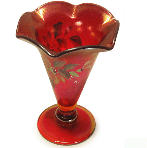 fenton strenched flower vase