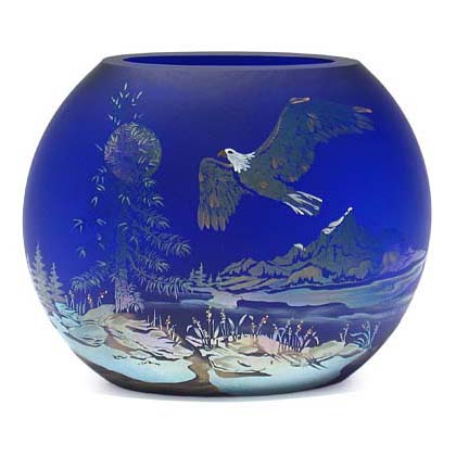 Fenton Freedom Soars Vase