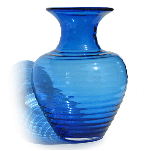 Blenko Art Deco Blue