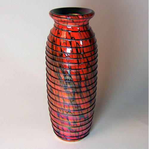 Fenton Connoisseur Circunthread Vase