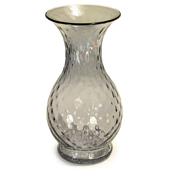 Blenko Opaque Opic Grey Vase